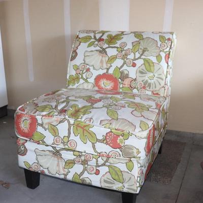 Flower armless chair