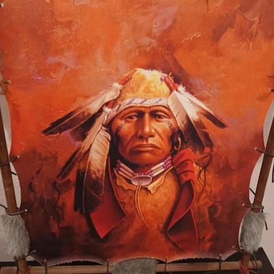 2 NATIVE AMERICAN THEMED PICTURES
