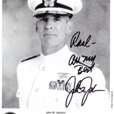 JAG John M. Jackson signed photo