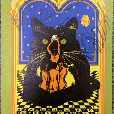 Canned Heat signed postcard
