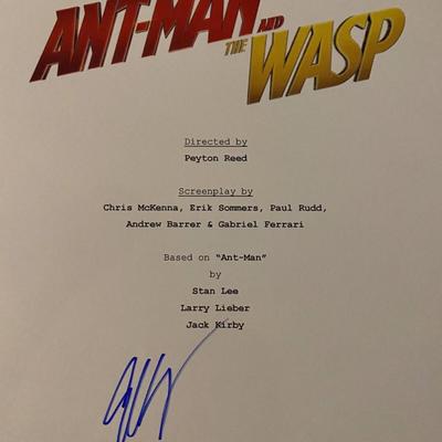 Ant-Man and the Wasp signed script cover