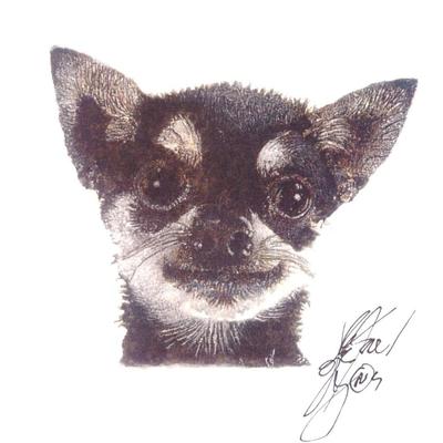 Artist John Krewal signed dog print