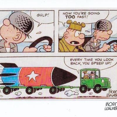 Beetle Bailey signed photo 