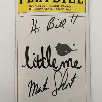 Martin Short signed Little Me Playbill