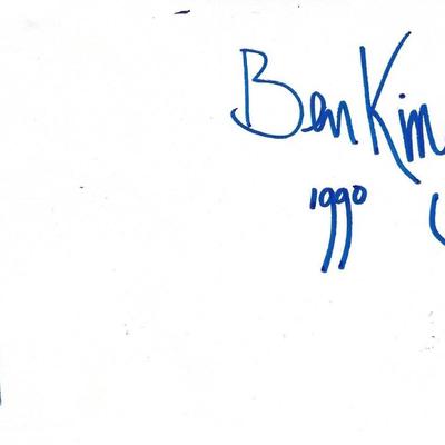 Ben Kingsley signed photo card