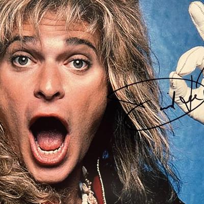 Van Halen David Lee Roth signed photo