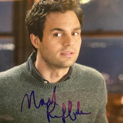 Mark Ruffalo signed photo