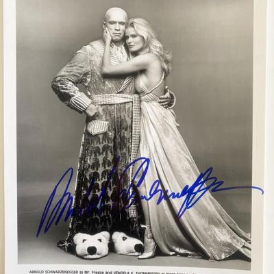 Batman & Robin Arnold Schwarzenegger signed photo