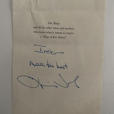 Lieutenant colonel Oliver North signed letter