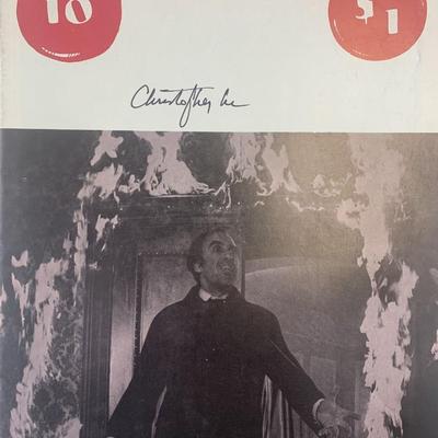 Christopher Lee signed Original Monsters magazine 