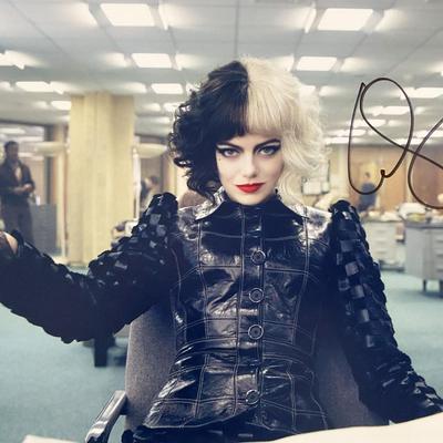 Cruella signed movie photo autographed by Emma Stone