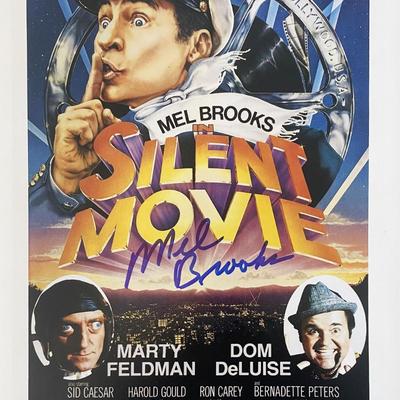 Silent Movie Mel Brooks signed movie photo