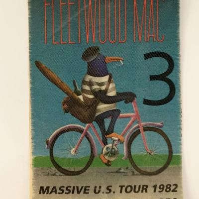Fleetwood Mac Massive US Tour 1982 Backstage Crew Pass