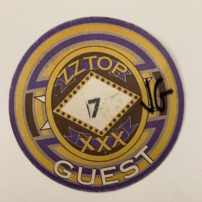 ZZ Top Backstage Guess Pass