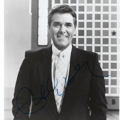 Scrabble Chuck Woolery signed photo