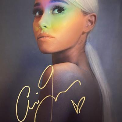 Ariana Grande signed photo