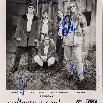 Collective Soul band signed photo