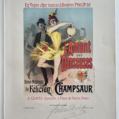 Jules Cheret signed 1890-1985 Lithograph