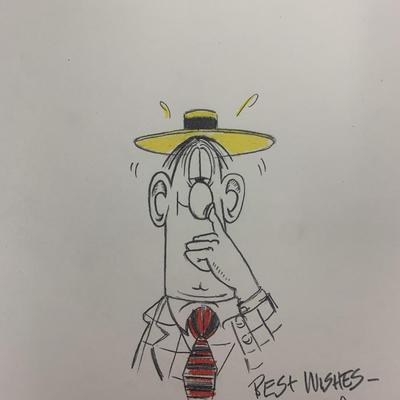 Don Martin signed sketch
