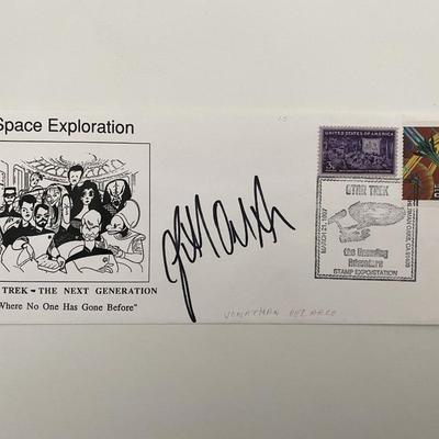 Star Trek: The Next Generation Jonathan Del Arco signed cover