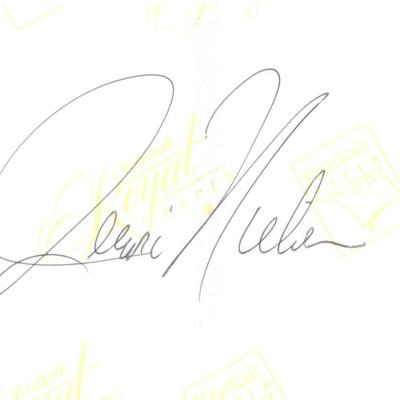 Dr. Jerri Nielsen signed Antarctica  photo