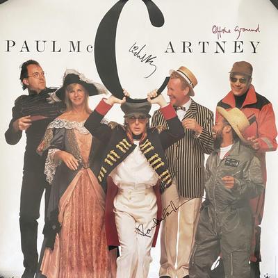 Off the Ground Paul & Linda McCartney signed poster