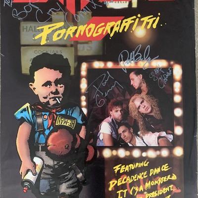 Extreme Pornograffitti signed poster