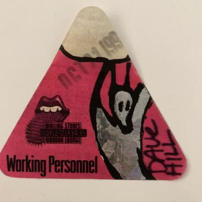 The Rolling Stones '95-'95 Voodoo Lounge Backstage Pass