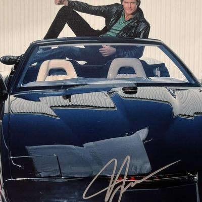 Knight Rider David Hasselhoff signed  photo