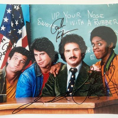 Welome Back, Kotter signed cast photo