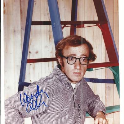 Woody Allen signed photo