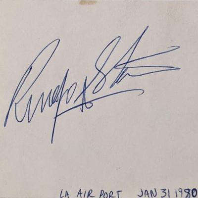 Ringo Starr Signature Cut. GFA Authenticated