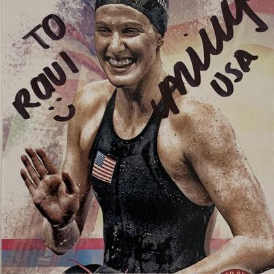 Missy Franklin signed sports card