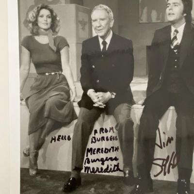 Those Amazing Animals Burgess Meredith and Jim Stafford signed photo