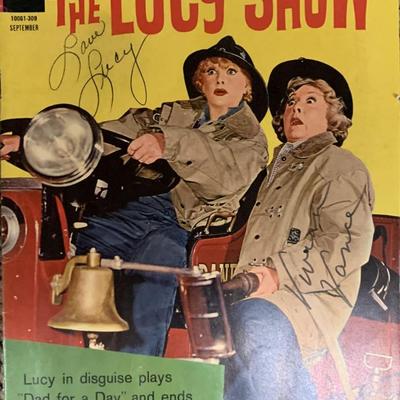 The Lucy Show signed 1963 comic book. GFA Authenticated