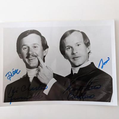 Smothers Brothers Tom and Dick Smothers signed photo