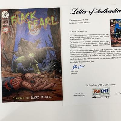 The Black Pearl Mark Hamill and Eric Johnson signed comic book. Vol. 1 - PSA/DNA Authenticated