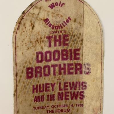 The Doobie Brothers and Huey Lewis and the News 1980 Backstage Pass