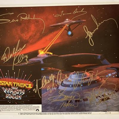 Star Trek Gene Roddenberry signed lobby card 
