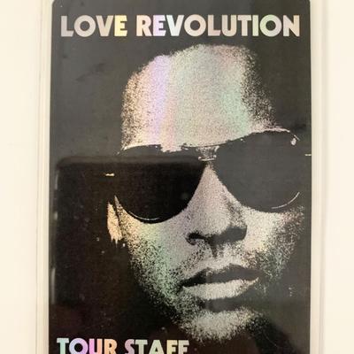 Lenny Kravitz Love Revolution All Access Tour Staff Pass