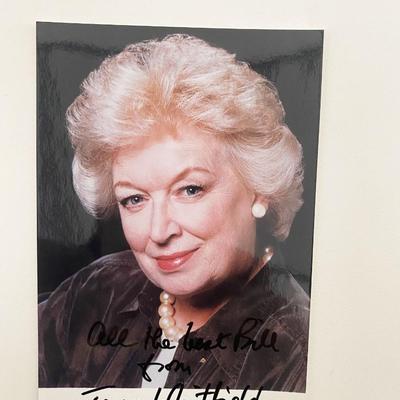 June Whitfield signed photo