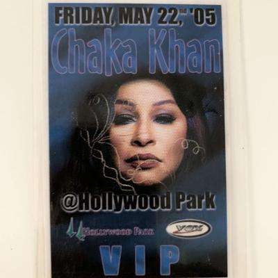 Chaka Khan 2005 Hollywood Park VIP Pass