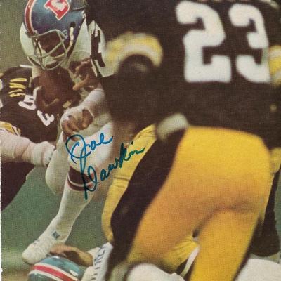 Joe Dawkins signed magazine photo