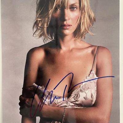 Uma Thurman signed photo