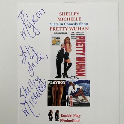 Shelley Michelle signed card