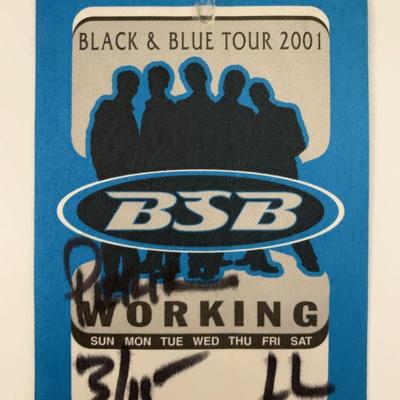 Backstreet Boys Black & Blue Tour 2001 Backstage Pass