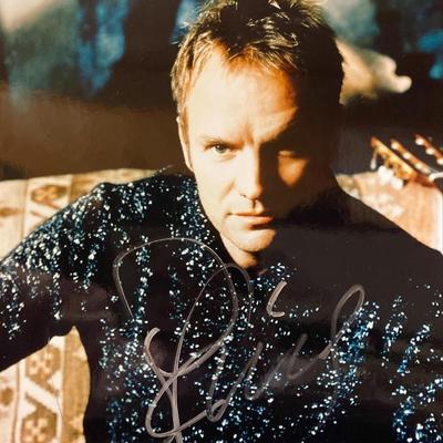 Sting signed photo