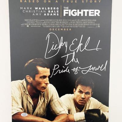 The Fighter Dicky Eklund signed movie poster (SGC Authenticated)
