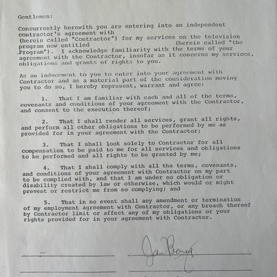 Jan and Dean signed contract 
