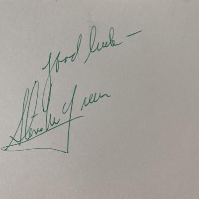 Steve McQueen original signature
